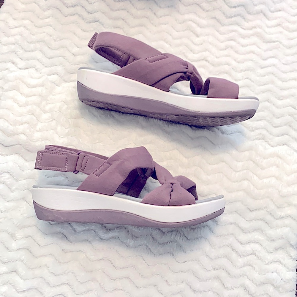 Clarkscloudsteppers Adjustable Strappy Cloth Sand… - image 7